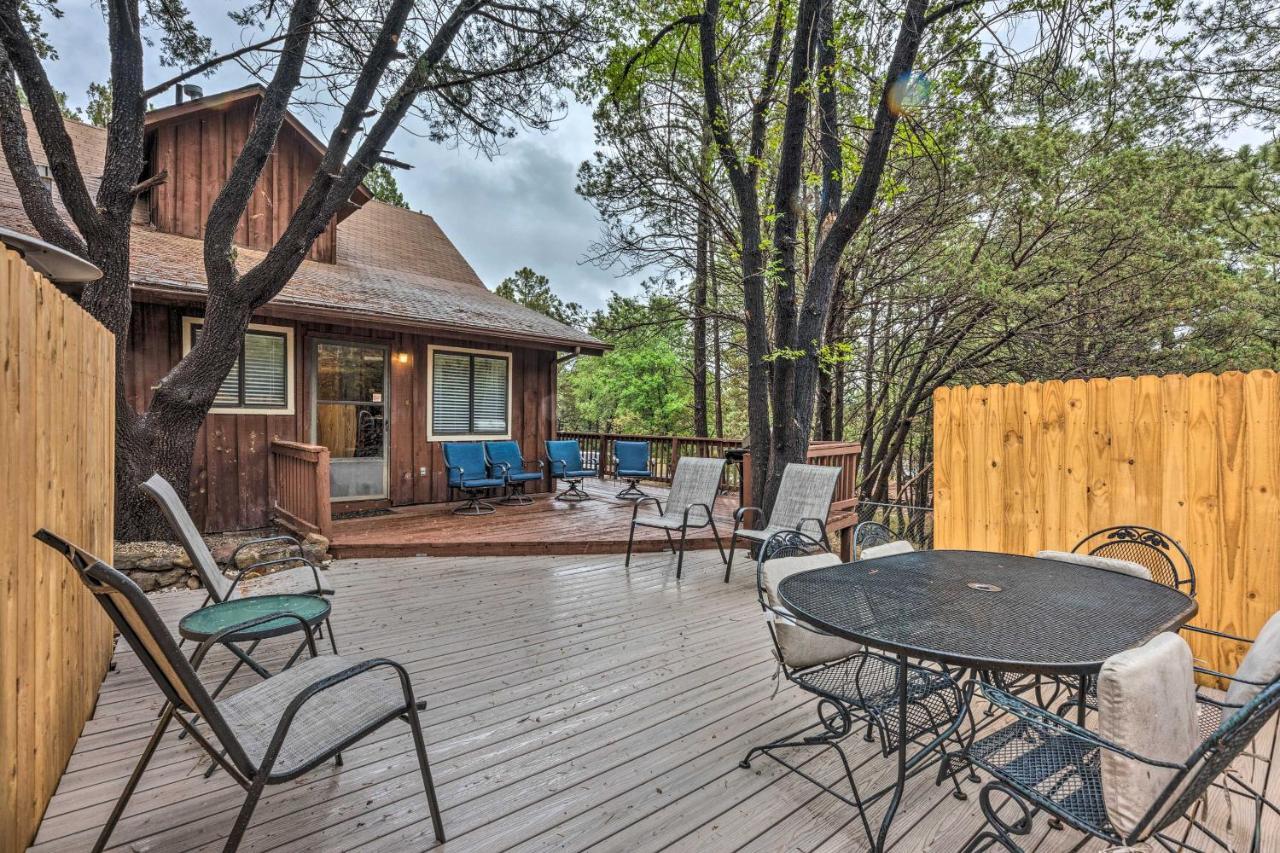 Rustic Ruidoso Cabin With Large Deck And Grill! Exterior photo