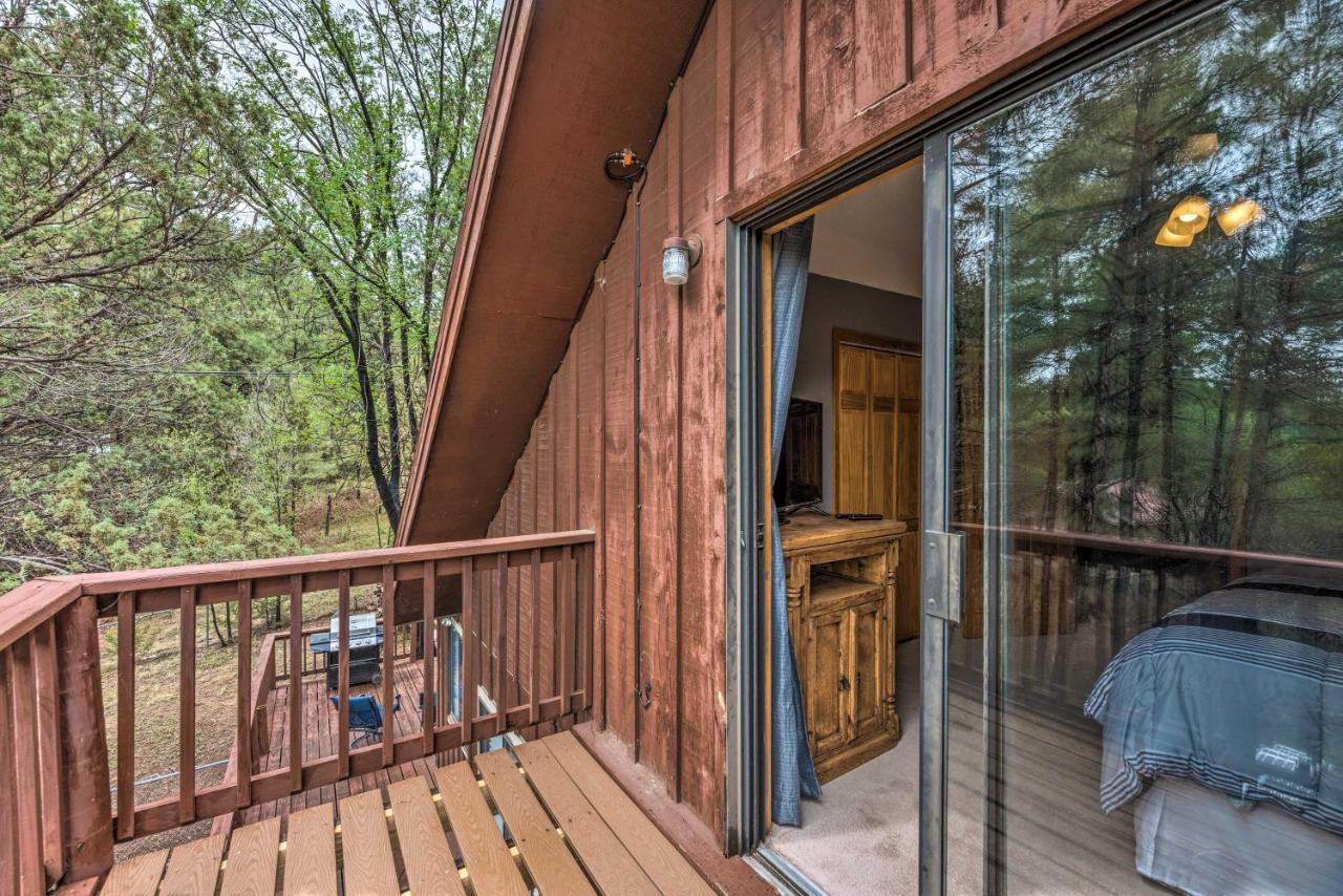 Rustic Ruidoso Cabin With Large Deck And Grill! Exterior photo