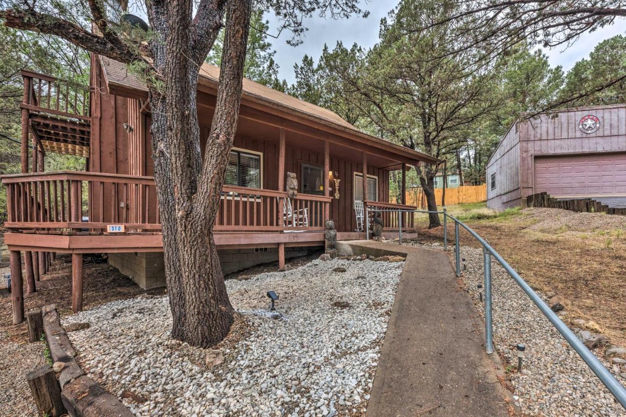 Rustic Ruidoso Cabin With Large Deck And Grill! Exterior photo